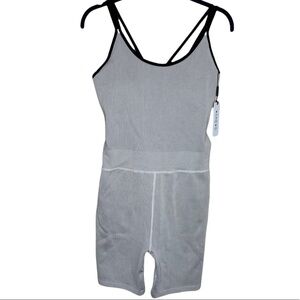 Calvin Klein Performance Thick Rib Scoop Neck Sleeveless Strappy Unitard